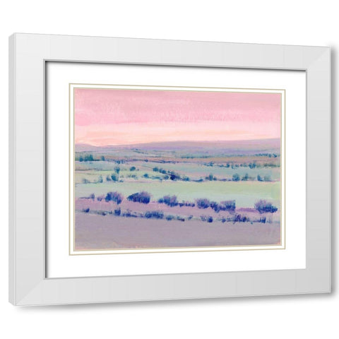 At Twilight I White Modern Wood Framed Art Print with Double Matting by OToole, Tim