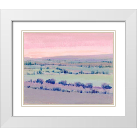 At Twilight I White Modern Wood Framed Art Print with Double Matting by OToole, Tim