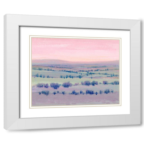At Twilight II White Modern Wood Framed Art Print with Double Matting by OToole, Tim