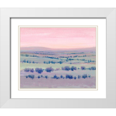 At Twilight II White Modern Wood Framed Art Print with Double Matting by OToole, Tim