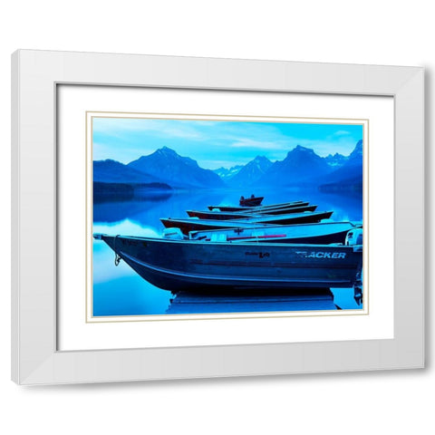 Mountainscape Photograph IV White Modern Wood Framed Art Print with Double Matting by McLoughlin, James