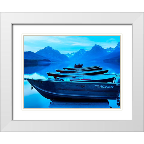 Mountainscape Photograph IV White Modern Wood Framed Art Print with Double Matting by McLoughlin, James