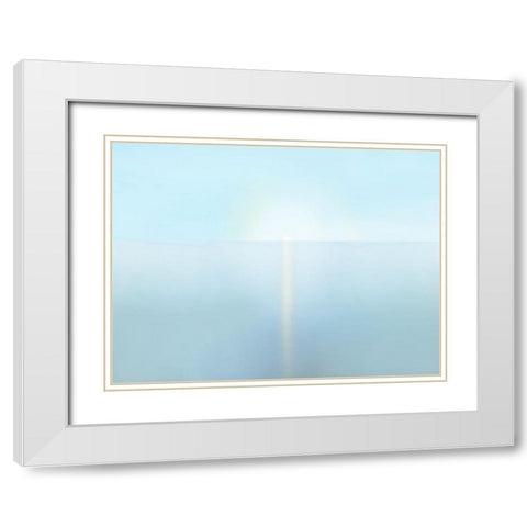 Seascape Photo IV White Modern Wood Framed Art Print with Double Matting by McLoughlin, James