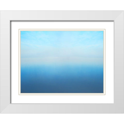 Seascape Photo V White Modern Wood Framed Art Print with Double Matting by McLoughlin, James