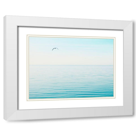 Seascape Photo VI White Modern Wood Framed Art Print with Double Matting by McLoughlin, James