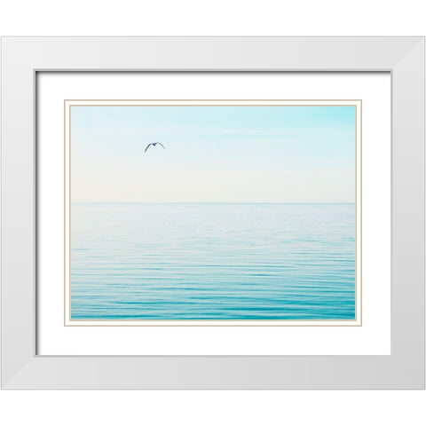Seascape Photo VI White Modern Wood Framed Art Print with Double Matting by McLoughlin, James