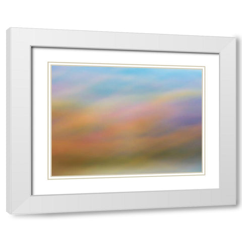 Soft Landscape III White Modern Wood Framed Art Print with Double Matting by McLoughlin, James