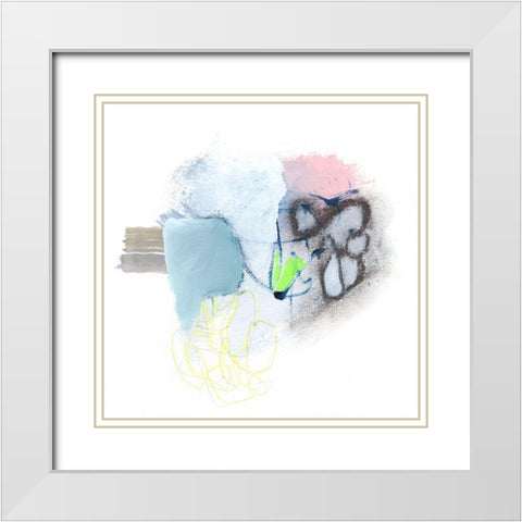Gathering II White Modern Wood Framed Art Print with Double Matting by Fuchs, Jodi
