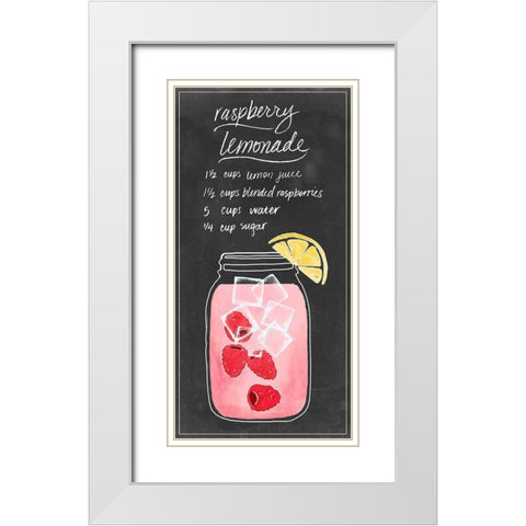Summer Drinks V White Modern Wood Framed Art Print with Double Matting by Popp, Grace