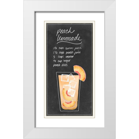 Summer Drinks VI White Modern Wood Framed Art Print with Double Matting by Popp, Grace