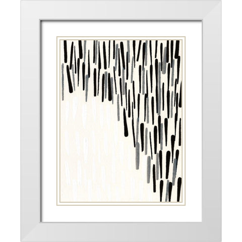 Tonal I White Modern Wood Framed Art Print with Double Matting by Fuchs, Jodi