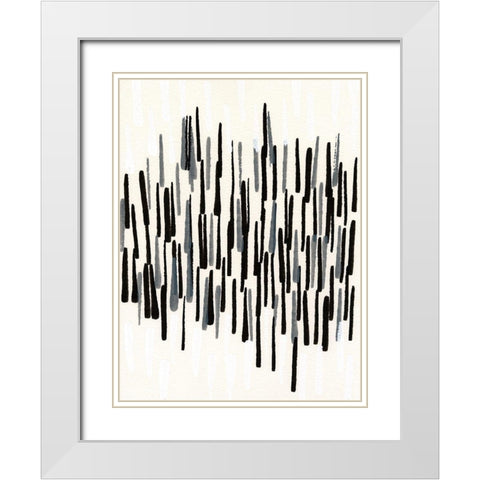 Tonal II White Modern Wood Framed Art Print with Double Matting by Fuchs, Jodi
