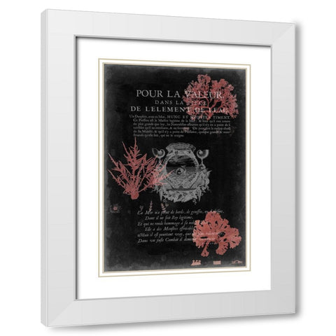 Pour La Mer I White Modern Wood Framed Art Print with Double Matting by Studio W