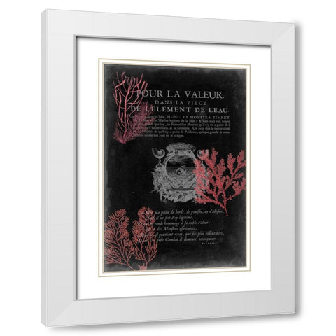 Pour La Mer II White Modern Wood Framed Art Print with Double Matting by Studio W