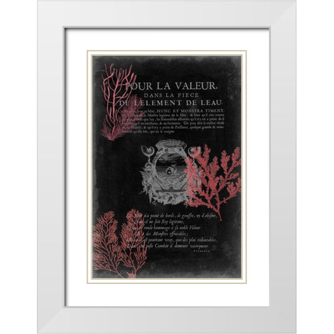 Pour La Mer II White Modern Wood Framed Art Print with Double Matting by Studio W
