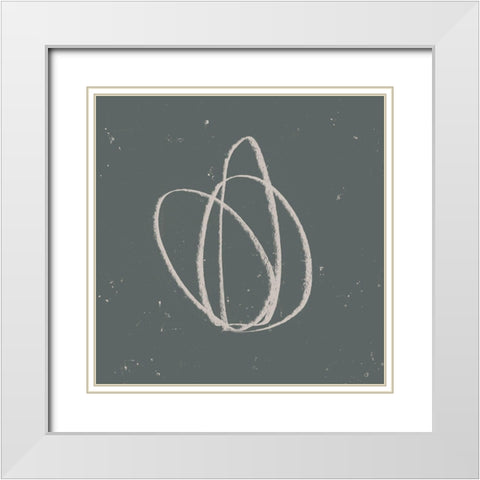 Rock Clutch I White Modern Wood Framed Art Print with Double Matting by Green, Jacob