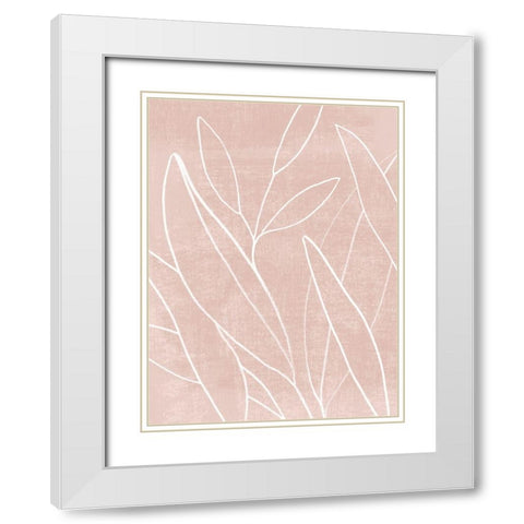 Mauve Magic I White Modern Wood Framed Art Print with Double Matting by Popp, Grace