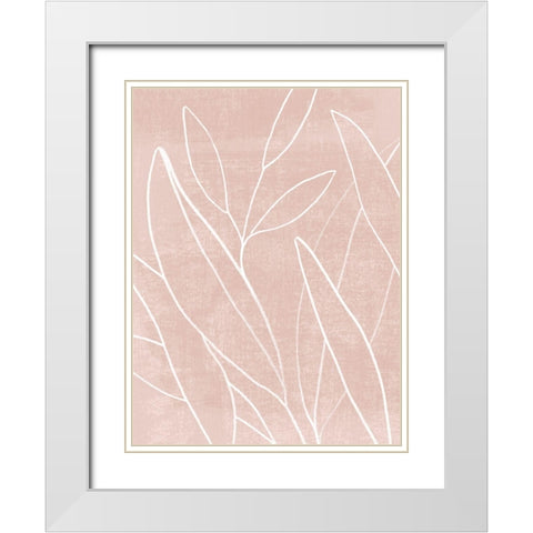 Mauve Magic I White Modern Wood Framed Art Print with Double Matting by Popp, Grace
