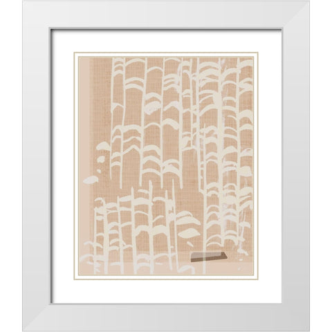Dry Grass I White Modern Wood Framed Art Print with Double Matting by Wang, Melissa