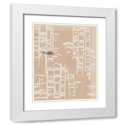 Dry Grass II White Modern Wood Framed Art Print with Double Matting by Wang, Melissa