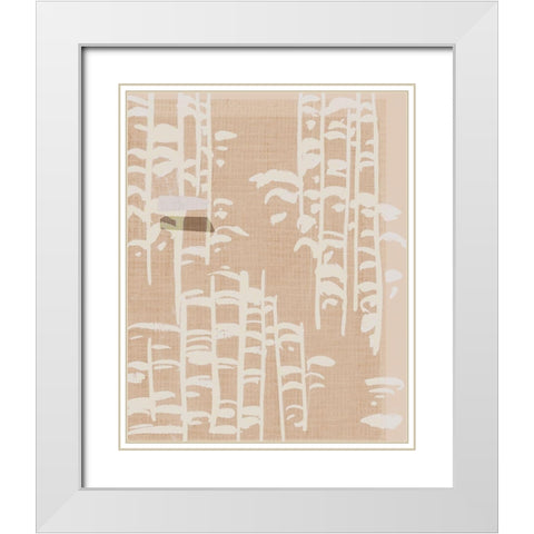 Dry Grass II White Modern Wood Framed Art Print with Double Matting by Wang, Melissa