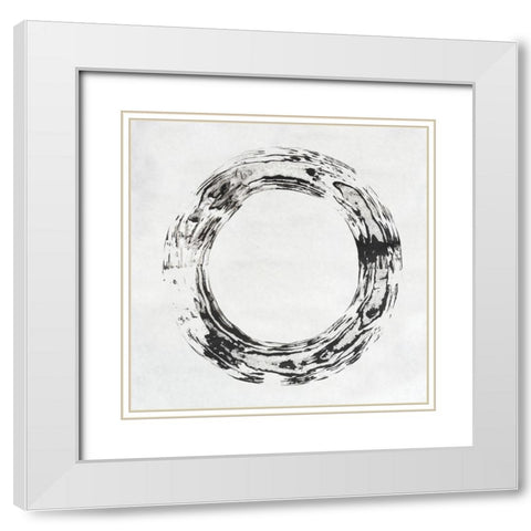 Endgrain I White Modern Wood Framed Art Print with Double Matting by Lam, Vanna