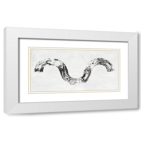 Endgrain IV White Modern Wood Framed Art Print with Double Matting by Lam, Vanna