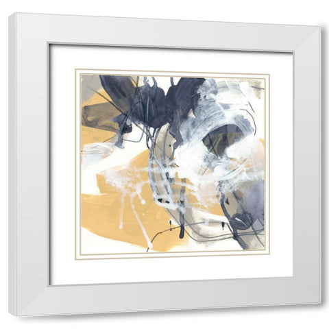 Centralen III White Modern Wood Framed Art Print with Double Matting by Vess, June Erica