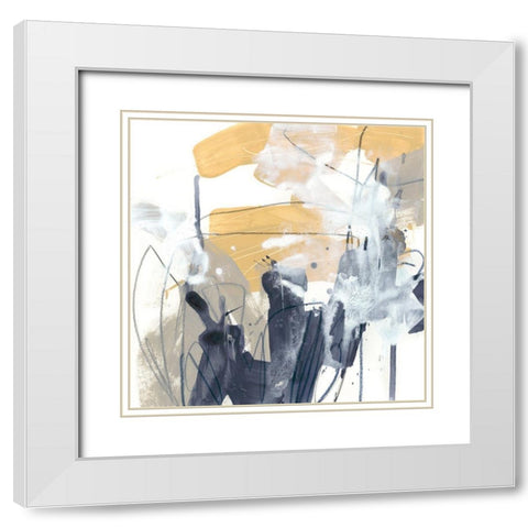 Centralen IV White Modern Wood Framed Art Print with Double Matting by Vess, June Erica