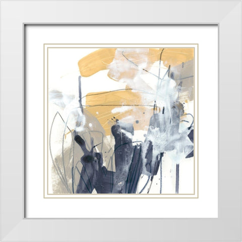 Centralen IV White Modern Wood Framed Art Print with Double Matting by Vess, June Erica