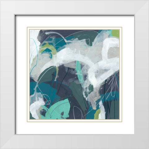 Trassel I White Modern Wood Framed Art Print with Double Matting by Vess, June Erica