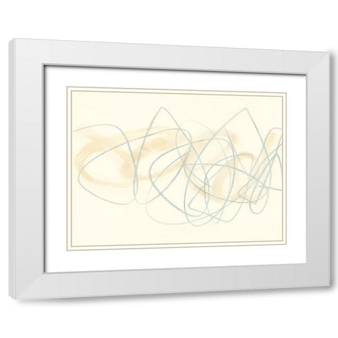 Runda Sketch I White Modern Wood Framed Art Print with Double Matting by Vess, June Erica