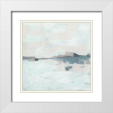 Coast Formation I White Modern Wood Framed Art Print with Double Matting by Vess, June Erica