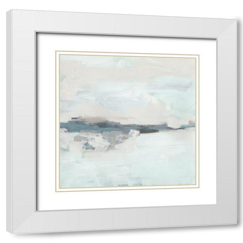 Coast Formation II White Modern Wood Framed Art Print with Double Matting by Vess, June Erica