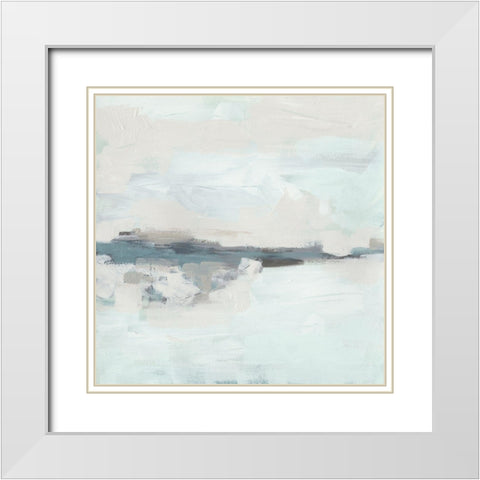 Coast Formation II White Modern Wood Framed Art Print with Double Matting by Vess, June Erica