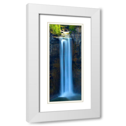 Vertical Water VII White Modern Wood Framed Art Print with Double Matting by McLoughlin, James