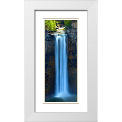 Vertical Water VII White Modern Wood Framed Art Print with Double Matting by McLoughlin, James