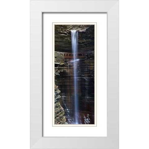 Vertical Water X White Modern Wood Framed Art Print with Double Matting by McLoughlin, James