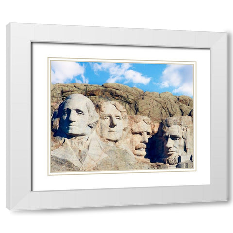 Badlands VII White Modern Wood Framed Art Print with Double Matting by McLoughlin, James