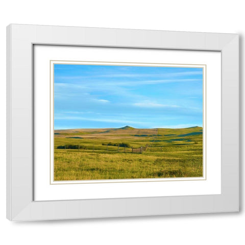 Western Landscape Photo III White Modern Wood Framed Art Print with Double Matting by McLoughlin, James