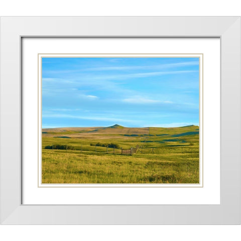 Western Landscape Photo III White Modern Wood Framed Art Print with Double Matting by McLoughlin, James