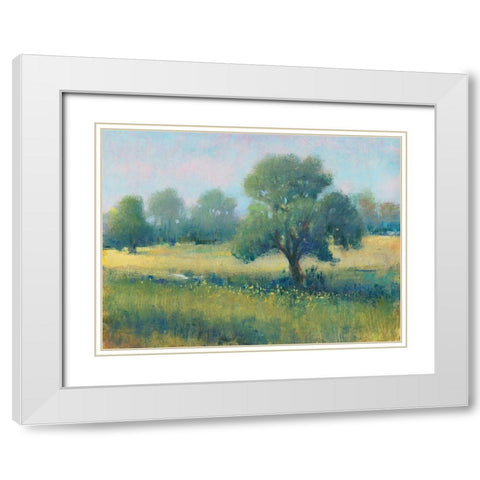 Summer Time I White Modern Wood Framed Art Print with Double Matting by OToole, Tim