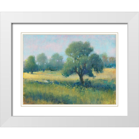 Summer Time I White Modern Wood Framed Art Print with Double Matting by OToole, Tim