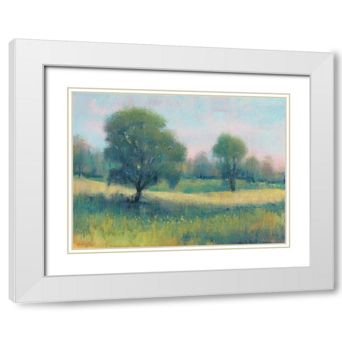 Summer Time II White Modern Wood Framed Art Print with Double Matting by OToole, Tim