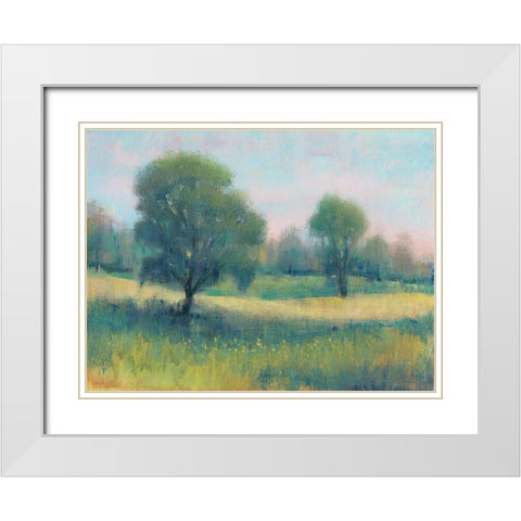 Summer Time II White Modern Wood Framed Art Print with Double Matting by OToole, Tim