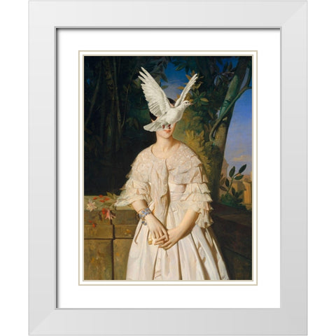 Flightless Bird I White Modern Wood Framed Art Print with Double Matting by Barnes, Victoria