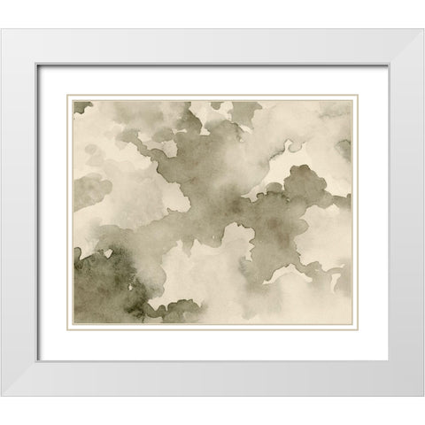 Antique Sky IV White Modern Wood Framed Art Print with Double Matting by Caroline, Emma