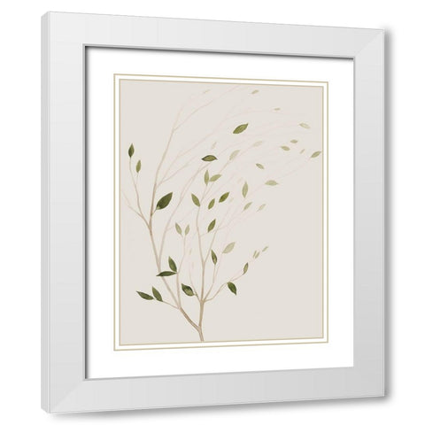 Winds Whisper I White Modern Wood Framed Art Print with Double Matting by Popp, Grace
