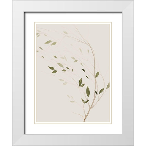 Winds Whisper II White Modern Wood Framed Art Print with Double Matting by Popp, Grace