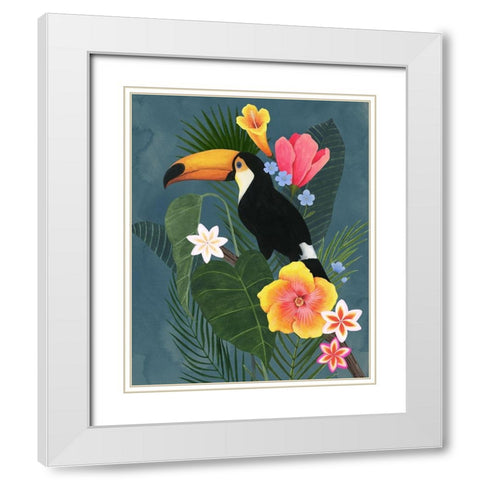 Tropical Wilderness II White Modern Wood Framed Art Print with Double Matting by Popp, Grace